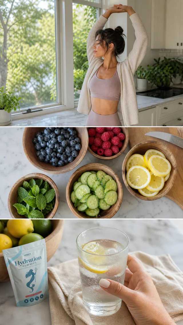 BlueKiwi generated eCommerce creative: Wellness collage slideshow creative